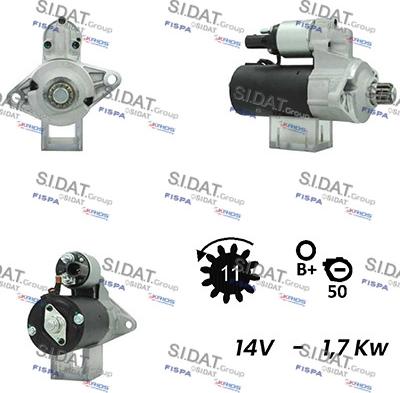 Sidat S12BH0350A2 - Starteris ps1.lv