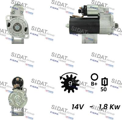 Sidat S12BH0255A2 - Starteris ps1.lv