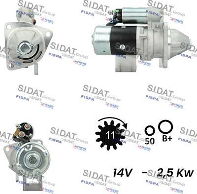 Sidat S12HT0765A2 - Starteris ps1.lv