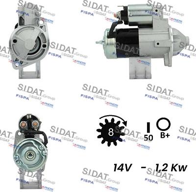 Sidat S12MH0210A2 - Starteris ps1.lv