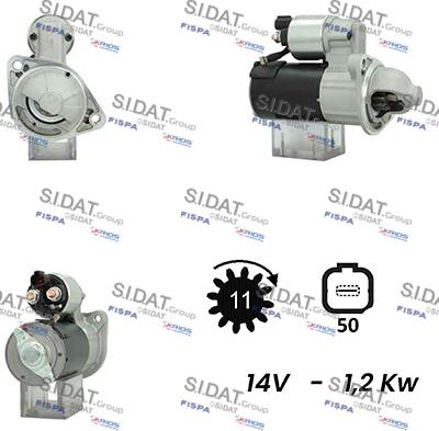 Sidat S12VA0414A2 - Starteris ps1.lv