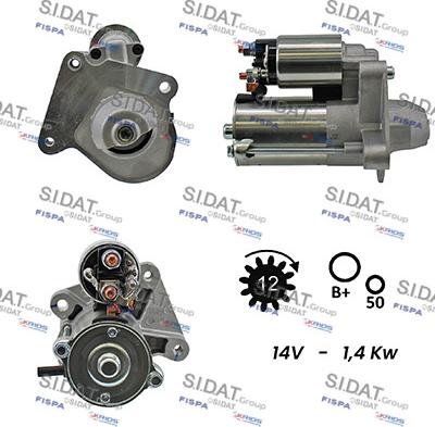 Sidat S12VS0013A2 - Starteris ps1.lv