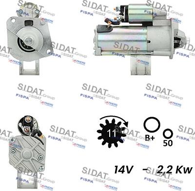 Sidat S12VS0160A2 - Starteris ps1.lv