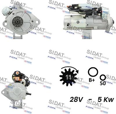 Sidat S24MH0131A2 - Starteris ps1.lv