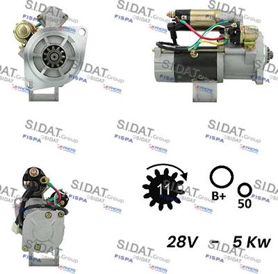 Sidat S24MH0138A2 - Starteris ps1.lv