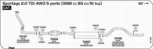 Sigam 040055 - Blīve, Izplūdes caurule ps1.lv