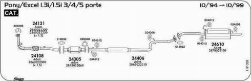 Sigam 024003 - Blīve, Izplūdes caurule ps1.lv