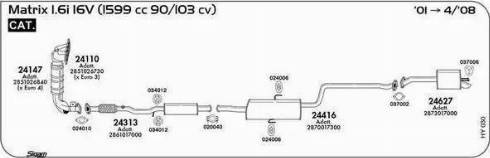 Sigam 024001 - Blīve, Izplūdes caurule ps1.lv