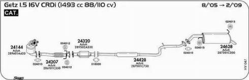 Sigam 024010 - Blīve, Izplūdes caurule ps1.lv