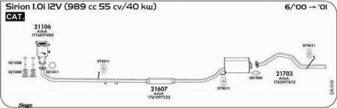 Sigam 021000 - Blīve, Izplūdes caurule ps1.lv