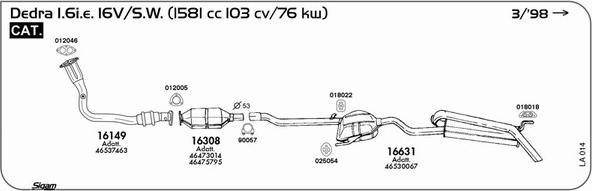 Sigam LA014 - Izplūdes gāzu sistēma ps1.lv