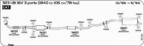 Sigam 040038 - Blīve, Izplūdes caurule ps1.lv