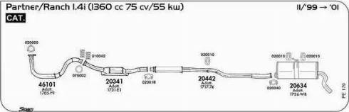 Sigam 075002 - Blīvgredzens, Izplūdes caurule ps1.lv