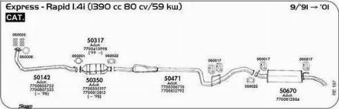 Sigam 050022 - Savienojošie elementi, Izplūdes gāzu sistēma ps1.lv