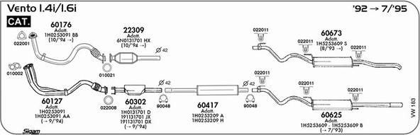 Sigam VW183 - Izplūdes gāzu sistēma ps1.lv