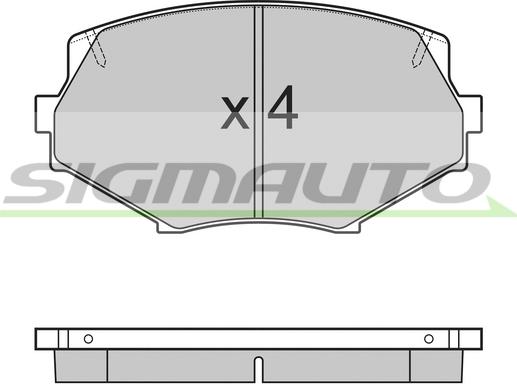 Japanparts PA383MK - Bremžu uzliku kompl., Disku bremzes ps1.lv