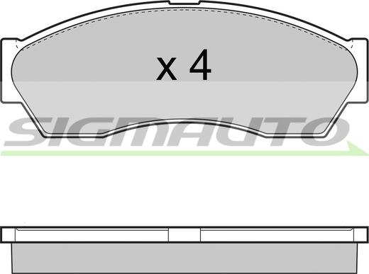 Japanparts PA-080MK - Bremžu uzliku kompl., Disku bremzes ps1.lv