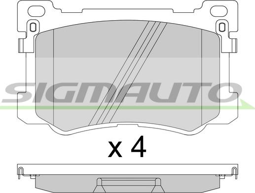 Sangsin Brake GP1547 - Bremžu uzliku kompl., Disku bremzes ps1.lv