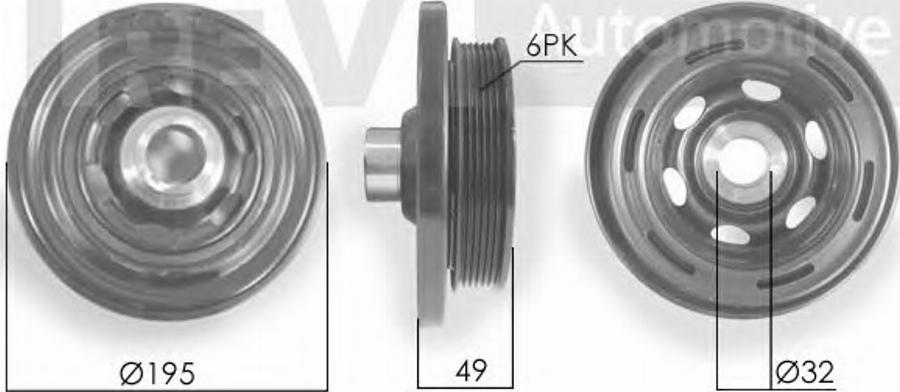 S&K SK942982 - Piedziņas skriemelis, Kloķvārpsta ps1.lv