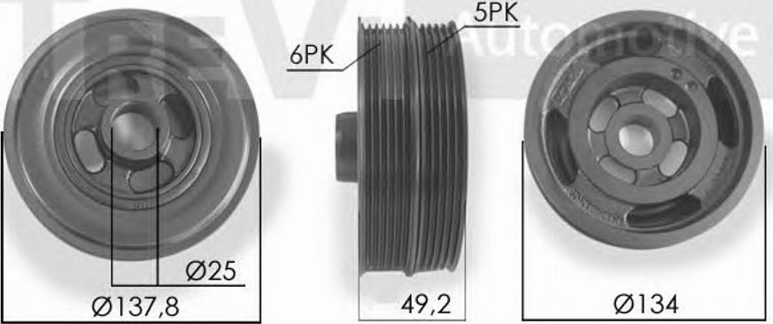 S&K SK060300 - Piedziņas skriemelis, Kloķvārpsta ps1.lv