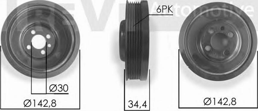 S&K SK0810821 - Piedziņas skriemelis, Kloķvārpsta ps1.lv