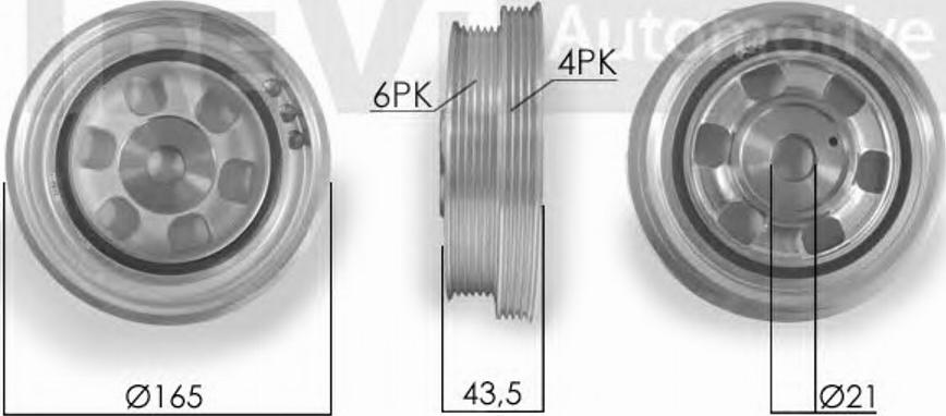 S&K SK899608 - Piedziņas skriemelis, Kloķvārpsta ps1.lv