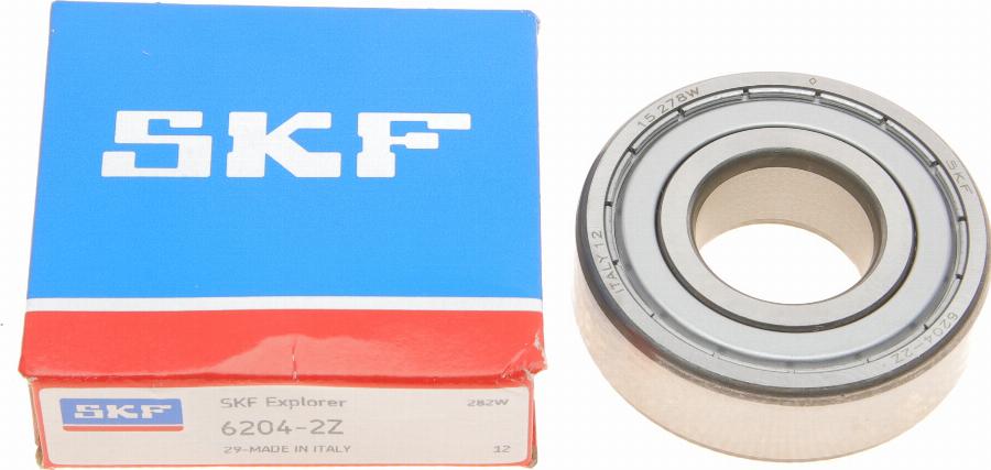 SKF 6204-2Z - Centrējošais gultnis, Sajūgs ps1.lv