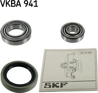 SKF VKBA 941 - Riteņa rumbas gultņa komplekts ps1.lv