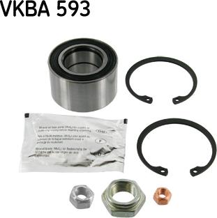 SKF VKBA 593 - Riteņa rumbas gultņa komplekts ps1.lv