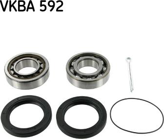 SKF VKBA 592 - Riteņa rumbas gultņa komplekts ps1.lv