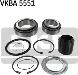 SKF VKBA 5551 - Riteņa rumbas gultņa komplekts ps1.lv