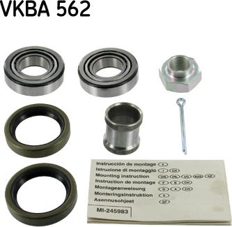 SKF VKBA 562 - Riteņa rumbas gultņa komplekts ps1.lv