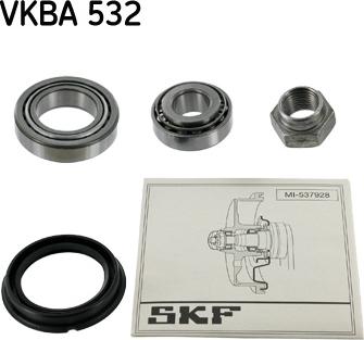 SKF VKBA 532 - Riteņa rumbas gultņa komplekts ps1.lv