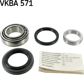 SKF VKBA 571 - Riteņa rumbas gultņa komplekts ps1.lv