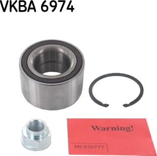 SKF VKBA 6974 - Riteņa rumbas gultņa komplekts ps1.lv