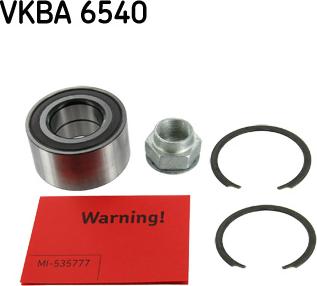 SKF VKBA 6540 - Riteņa rumbas gultņa komplekts ps1.lv