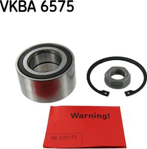 SKF VKBA 6575 - Riteņa rumbas gultņa komplekts ps1.lv