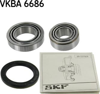 SKF VKBA 6686 - Riteņa rumbas gultņa komplekts ps1.lv