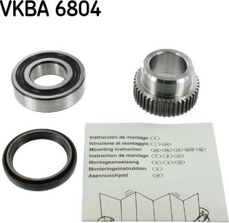 SKF VKBA 6804 - Riteņa rumbas gultņa komplekts ps1.lv