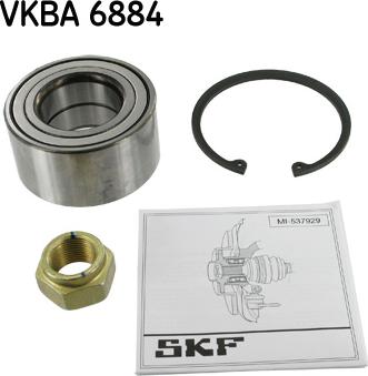 SKF VKBA 6884 - Riteņa rumbas gultņa komplekts ps1.lv