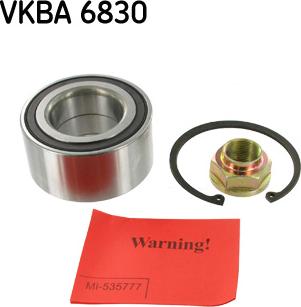 SKF VKBA 6830 - Riteņa rumbas gultņa komplekts ps1.lv