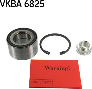 SKF VKBA 6825 - Riteņa rumbas gultņa komplekts ps1.lv