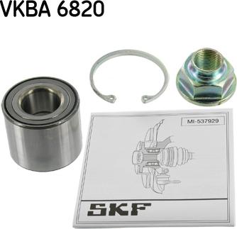 SKF VKBA 6820 - Riteņa rumbas gultņa komplekts ps1.lv