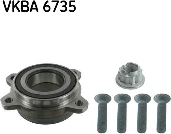 SKF VKBA 6735 - Riteņa rumbas gultņa komplekts ps1.lv