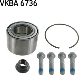 SKF VKBA 6736 - Riteņa rumbas gultņa komplekts ps1.lv