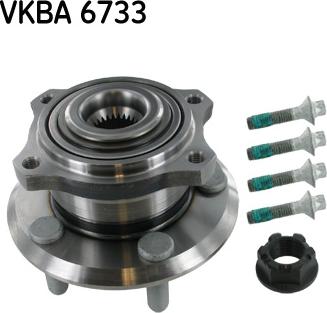 SKF VKBA 6733 - Riteņa rumbas gultņa komplekts ps1.lv