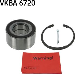 SKF VKBA 6720 - Riteņa rumbas gultņa komplekts ps1.lv