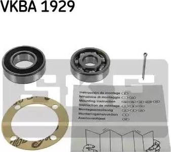 SKF VKBA 1929 - Riteņa rumbas gultņa komplekts ps1.lv