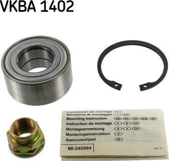 SKF VKBA 1402 - Riteņa rumbas gultņa komplekts ps1.lv