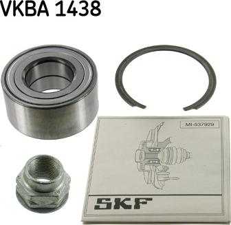 SKF VKBA 1438 - Riteņa rumbas gultņa komplekts ps1.lv